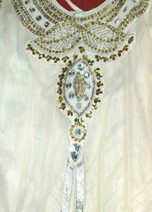 White Umbrella Embellished Kurta for Women
