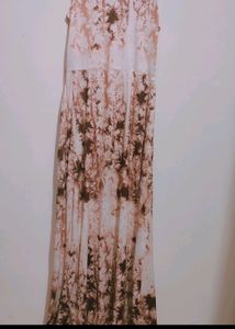 Brown Printed Dress For Girl Or Woman 30 Bust