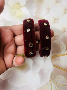 Womane Bangles Velvet Handmade