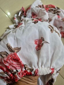 Crop Top Floral Print
