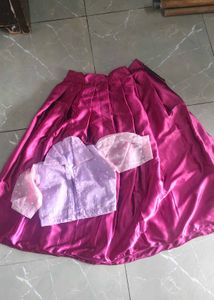 lehnga full stitch and colour blouse