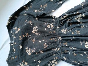 Floral Print Long Sleeve Dress
