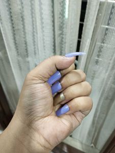 lavender &amp; Gold Press-On Nails