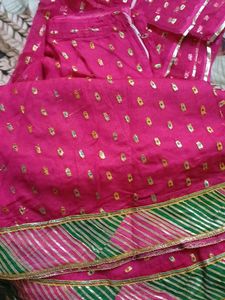 Vibrant Pink Embroidered Ethnic Wear Set