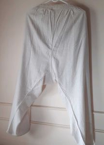Vintage Cream Khadi fabric embroidered Pant
