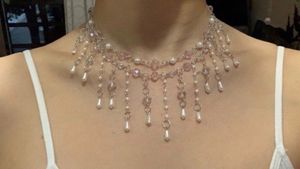 Sparkling Beaded Statement Necklace