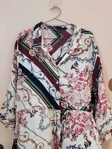 Vintage Floral Print Dress