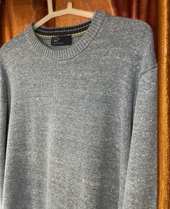 GAP Marled Roll Crew Neck Sweater