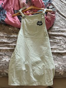 Light Blue Denim Overall Dress