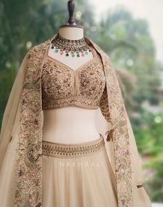 Noor Royale Beige Lehenga with Stones, Sequin