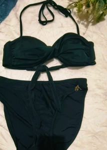 Twist-Front Bandeau Bikini set