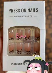 Press On Nails - Leopard Print