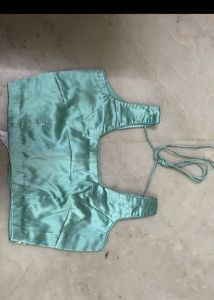 Elegant satin Sea Green Saree