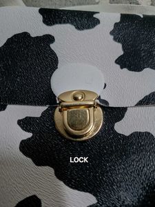 Funky Cow Print Clutch Bag
