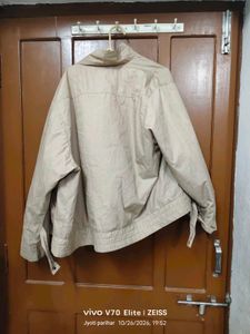 Classic Beige Jacket with Red Lining