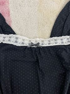 coquette Polka Dot Cami Top🩶🎀