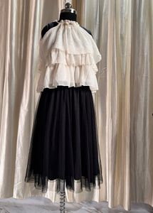 Black tulle skirt