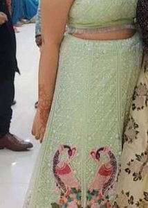 Elegant Mint Green Lehenga Choli