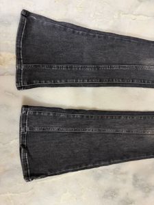Flared Black Denim Jeans imported from china