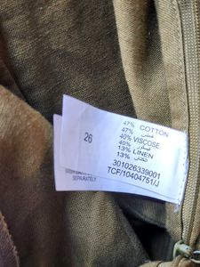 Olive Green Wide-Leg Pants