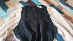 Chic Black Dress with Puff Sleeves