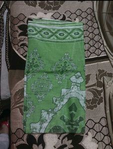 Green Batik Print suit material