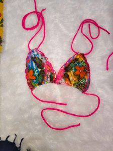 Y2K Butterfly Bikini Top