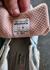 Red tape shoes