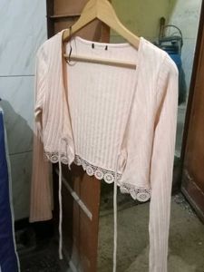 Pink Knit Cardigan