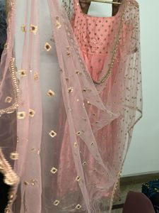 Elegant Pink Embellished Gown