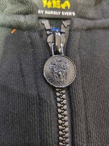 Dragon Embroidered Zip-Up Hoodie