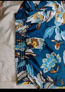 Boho Floral Wrap Top