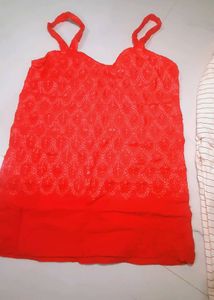 Adorable Baby Girl Red Dress