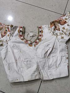 White Embroidered Blouse