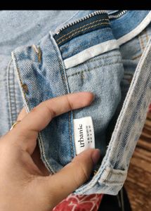 Light Wash Wide Leg Cargo Jeans
