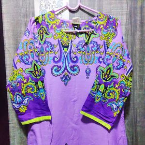 Vibrant Paisley Print Kurta