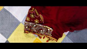 Maroon Embroidered Blouse