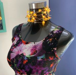 Floral Print Fit &amp; Flare Dress