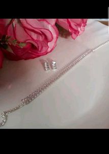 Sparkling Necklace and Earrings Set