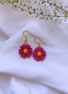 2 Earrings Combo Sunflower &amp; Daisy