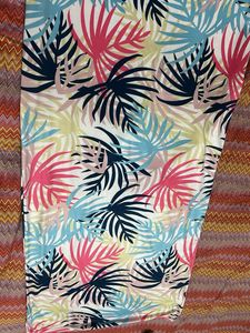 Tropical Print Sleeveless Dress