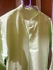 Men's Ethnic Light Green Kurta Set