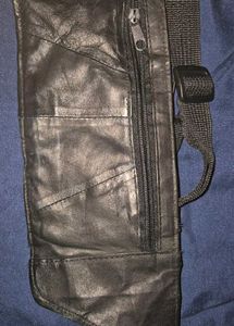 Leather Black Waist Bag