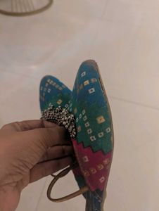 Colorful Embroidered Mules