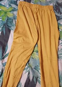 Women’s Mustard Yellow Stretchable Leggings – 3XL