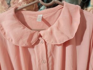 Peach Flowy Dress