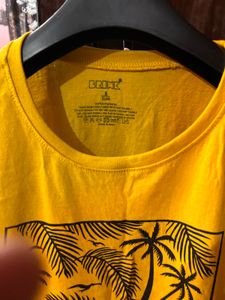 Yellow "Summer Paradise" Graphic T-Shirt
