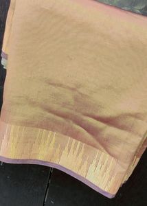 Golden Tan Saree With Free...