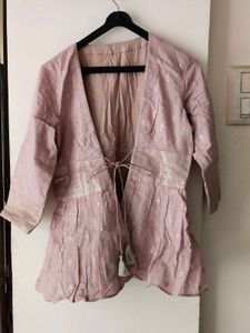 Pink Embroidered Top/Shrugs for festive