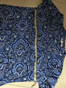 Blue Paisley Print Kurta